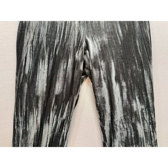 Urban Outfitters Womens Alura Velvet Flared Pants Size M Silver Metallic Party - Picture 6 of 12